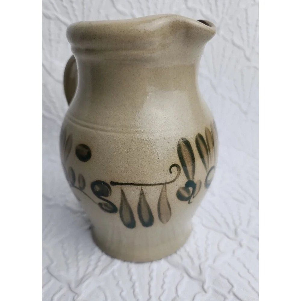 BBP Beaumont Brothers Pottery Pitcher Salt‎ Glaze Stoneware Rustic Primitive
